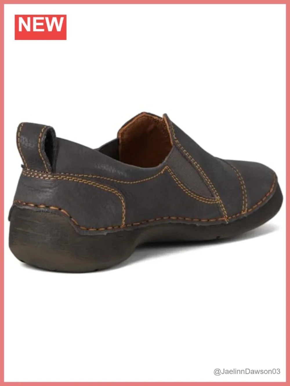 Leather Hand-Sewn Slip-On Loafers with Removable Insole